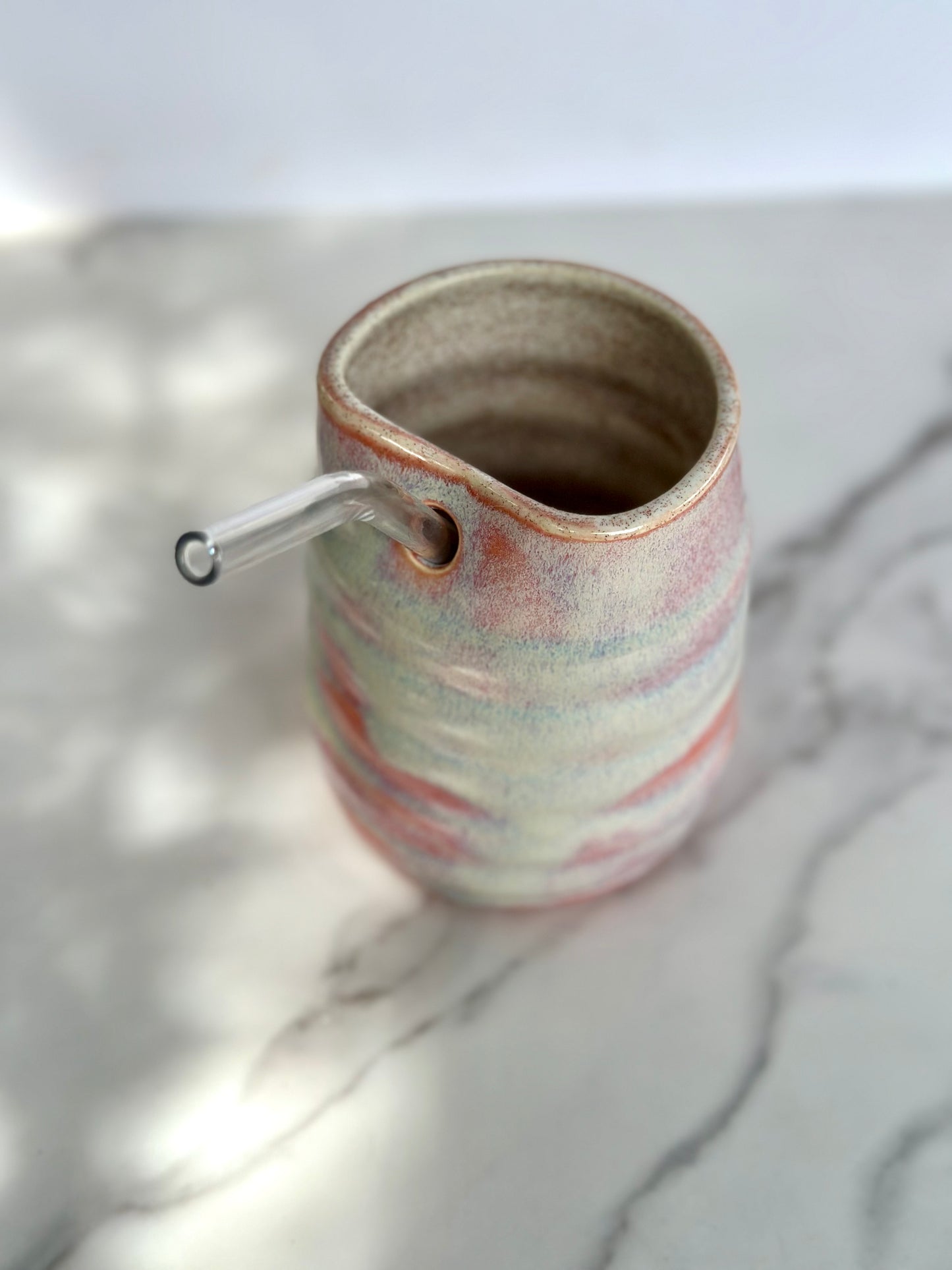 PINK WAVY STRAW TUMBLER
