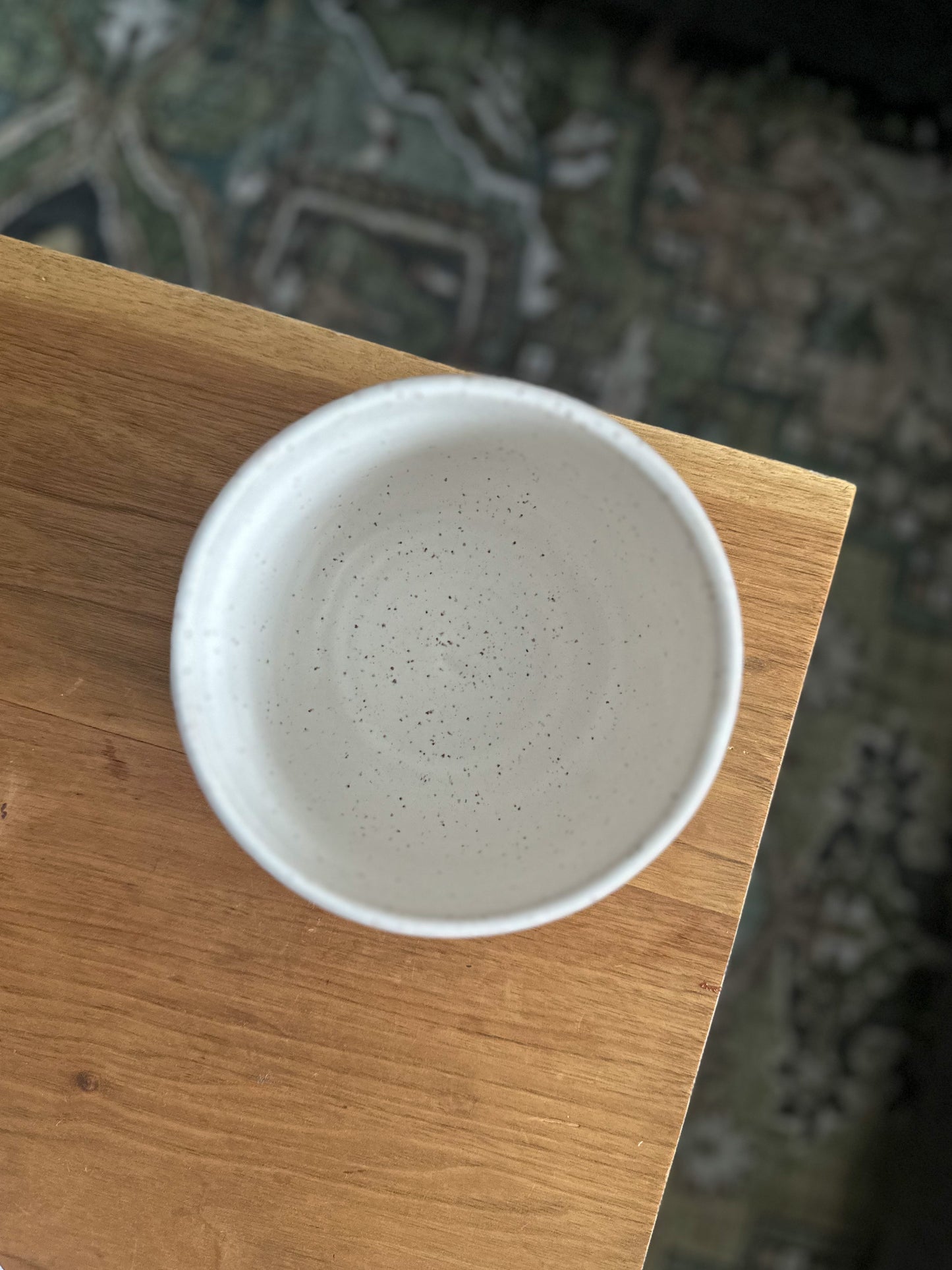 WHITE ABSTRACT BOWL