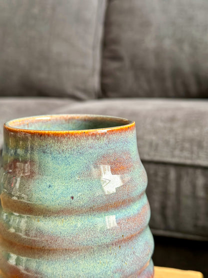 BLUE/PURPLE HUE WAVY CUP