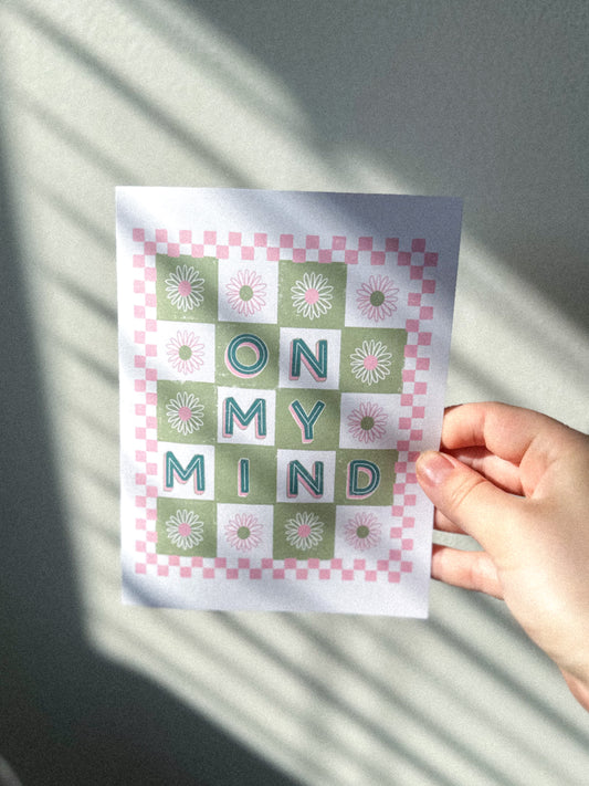 ON MY MIND CARD