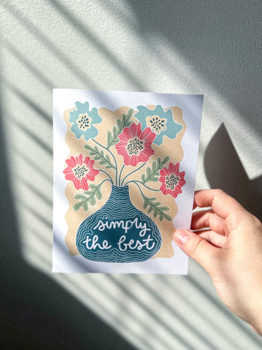 SIMPLY THE BEST CARD
