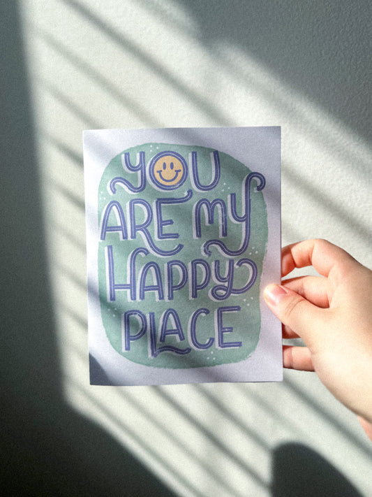 HAPPY PLACE CARD