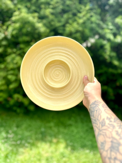 YELLOW CHIP + DIP BOWL
