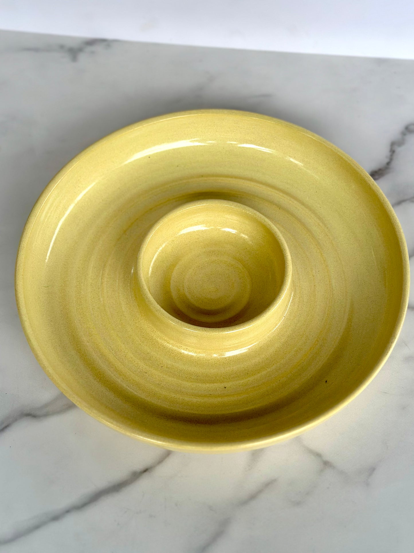 YELLOW CHIP + DIP BOWL