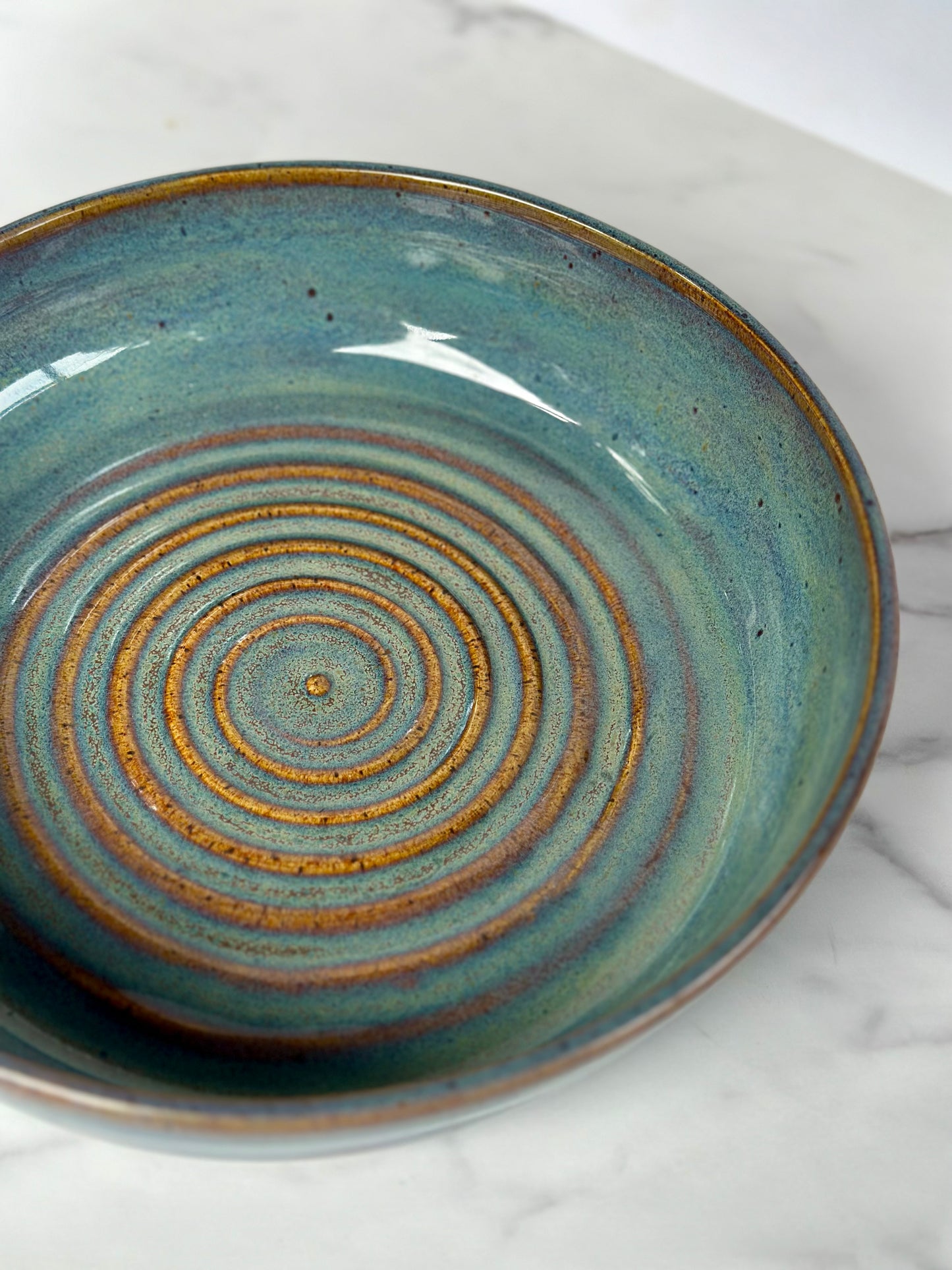 BLUE SERVING BOWL