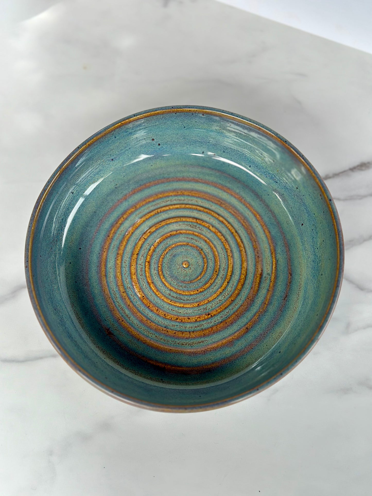 BLUE SERVING BOWL