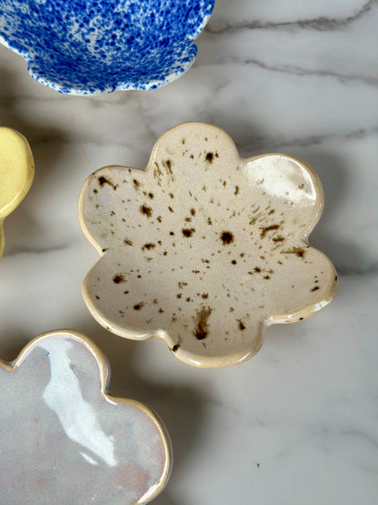 FLOWER TRINKET DISH - BIRCH