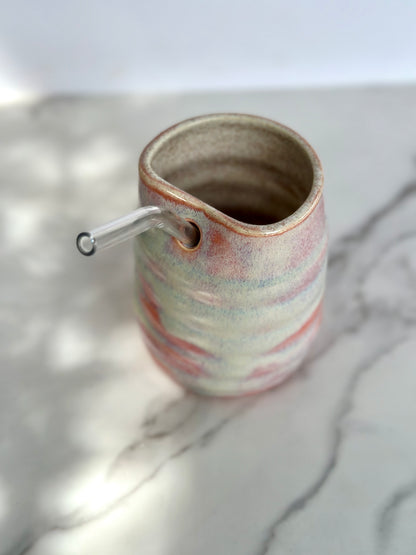 PINK WAVY STRAW TUMBLER