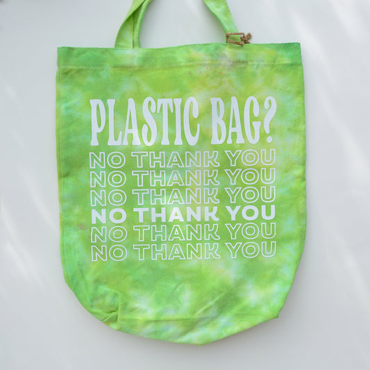 TIE DYE NO THANK YOU TOTE